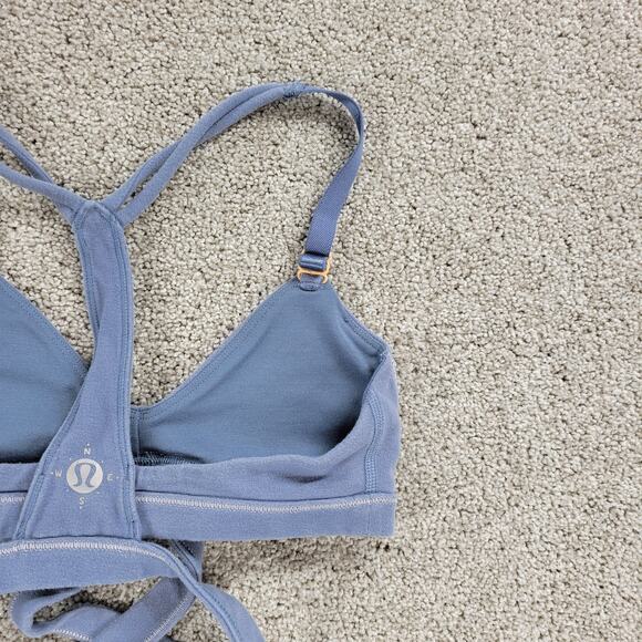 Lululemon‎ Womens Rue Boheme Bra XS Blue Racer Back Wanderlust Limited Edition - Picture 3 of 12